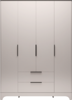 Танго 2 Шкаф 4-х дверный с ящиком без зеркала